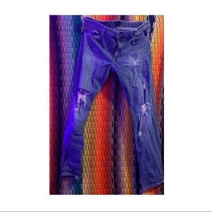 H&M ripped blue jeans